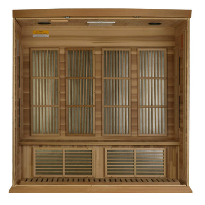Luxella designs 4-Person Low EMF FAR Infrared Sauna-Luxella designs -HQ Sauna